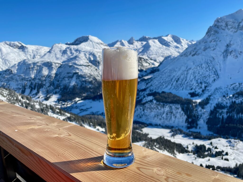 Alkohol auf der Skipiste